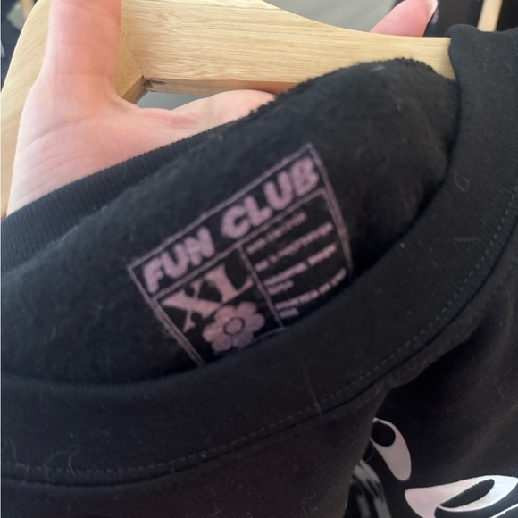 Fun Club Black Graphic Sweatshirt XL | Maybe Today Satan - Picture 3 of 3